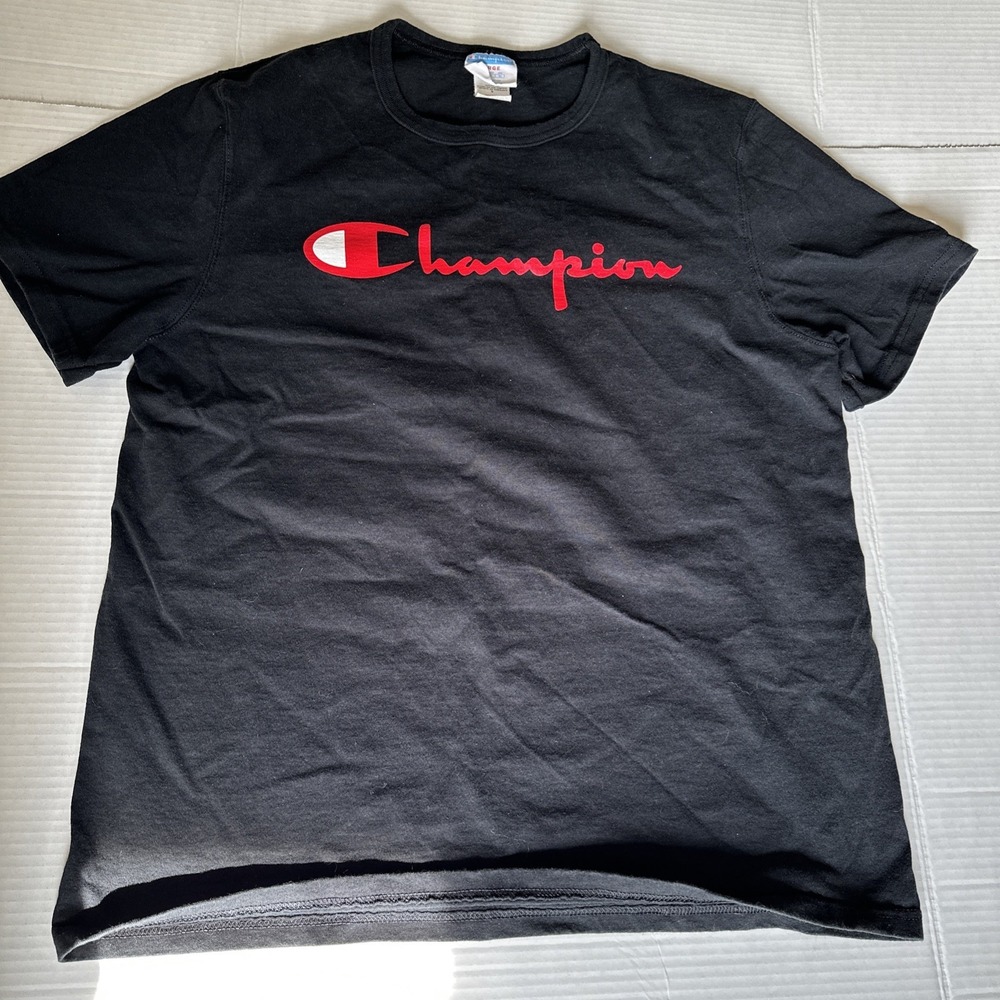 Champion Men's Classic Jersey T-Shirt, Black - L